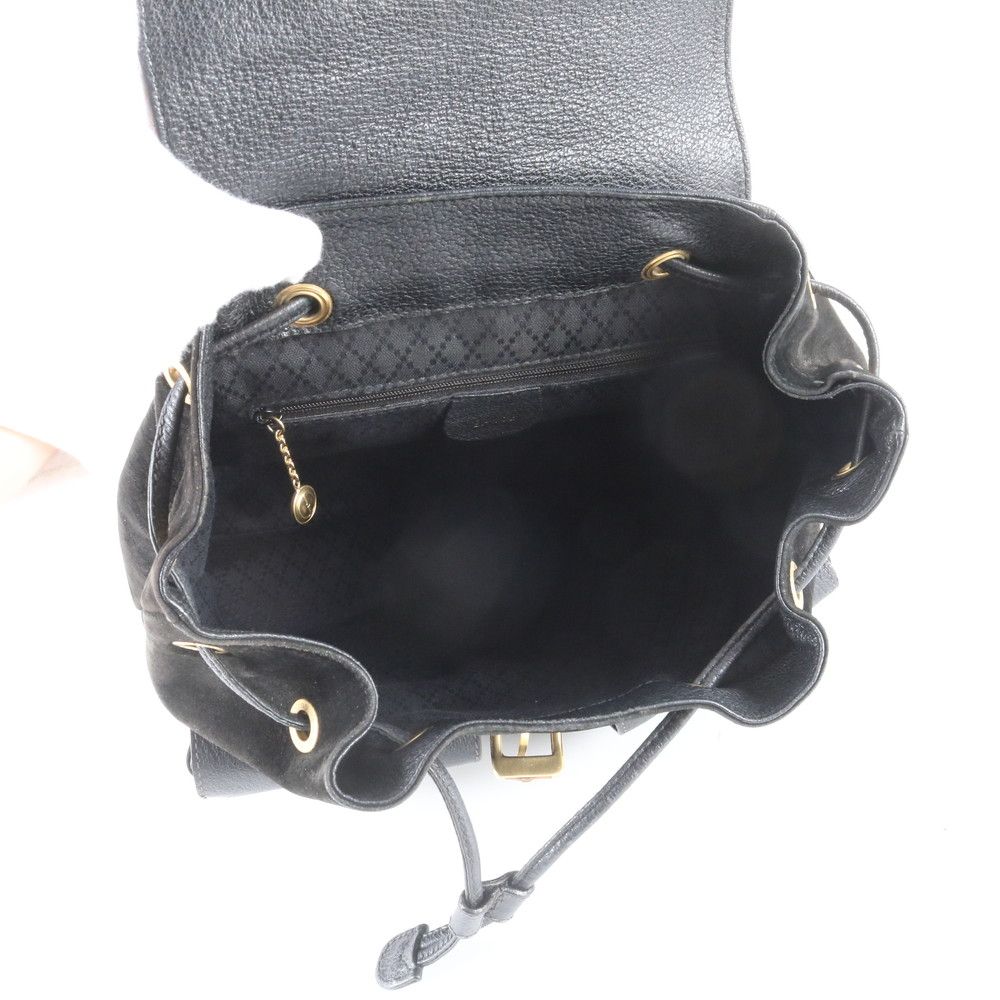Gucci Vintage Bamboo Leather Backpack — view 7