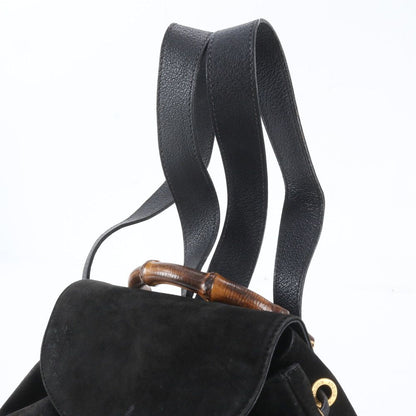 Gucci Vintage Bamboo Leather Backpack — view 2