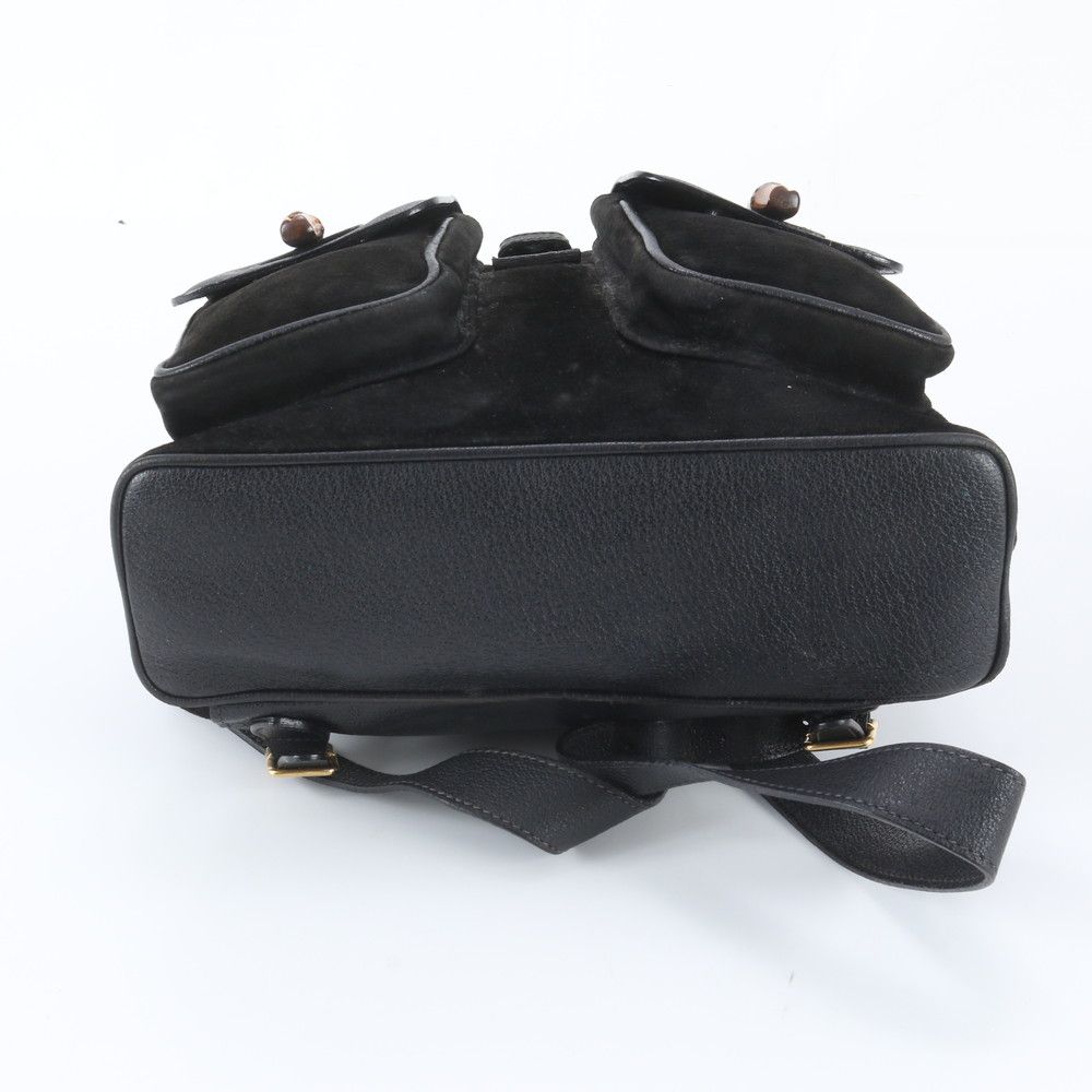 Gucci Vintage Bamboo Leather Backpack — view 6
