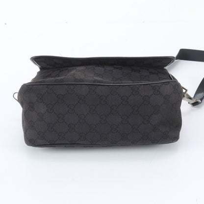Gucci GG Canvas Leather Shoulder Bag Crossbody Messenger Business — view 6