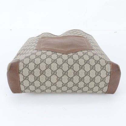 Gucci Vintage GG Supreme Sherry Line Leather Tote Shoulder Business — view 5