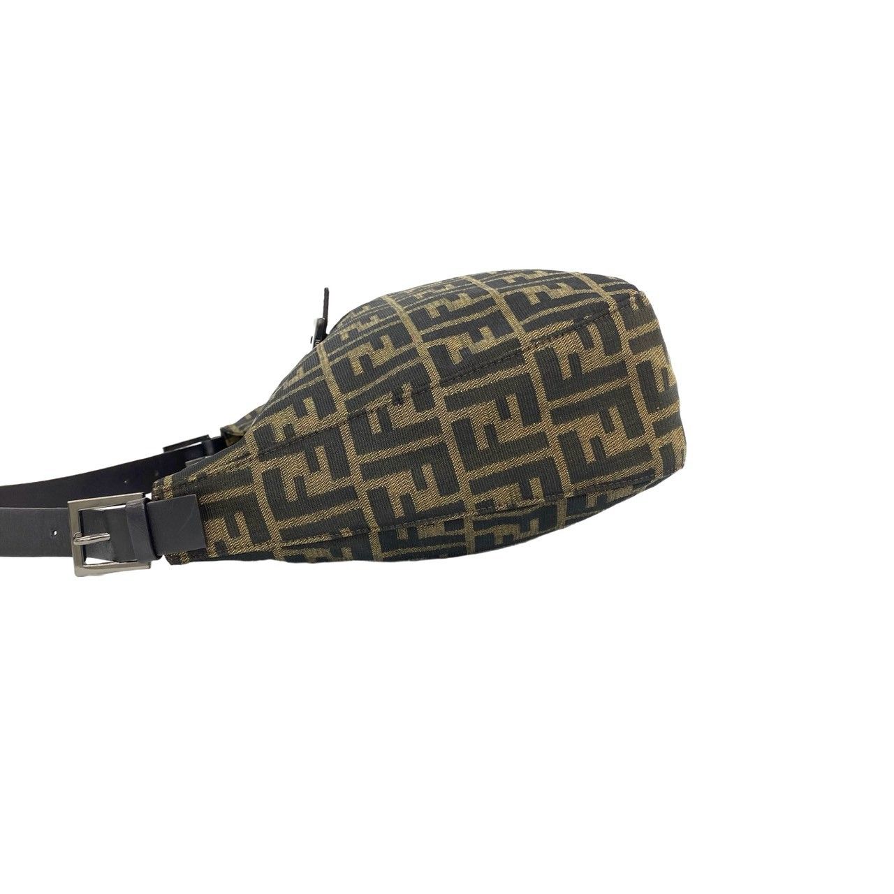 Fendi Vintage Mamma Bucket Zucca FF Pattern Canvas Leather Shoulder Bag Brown — view 5