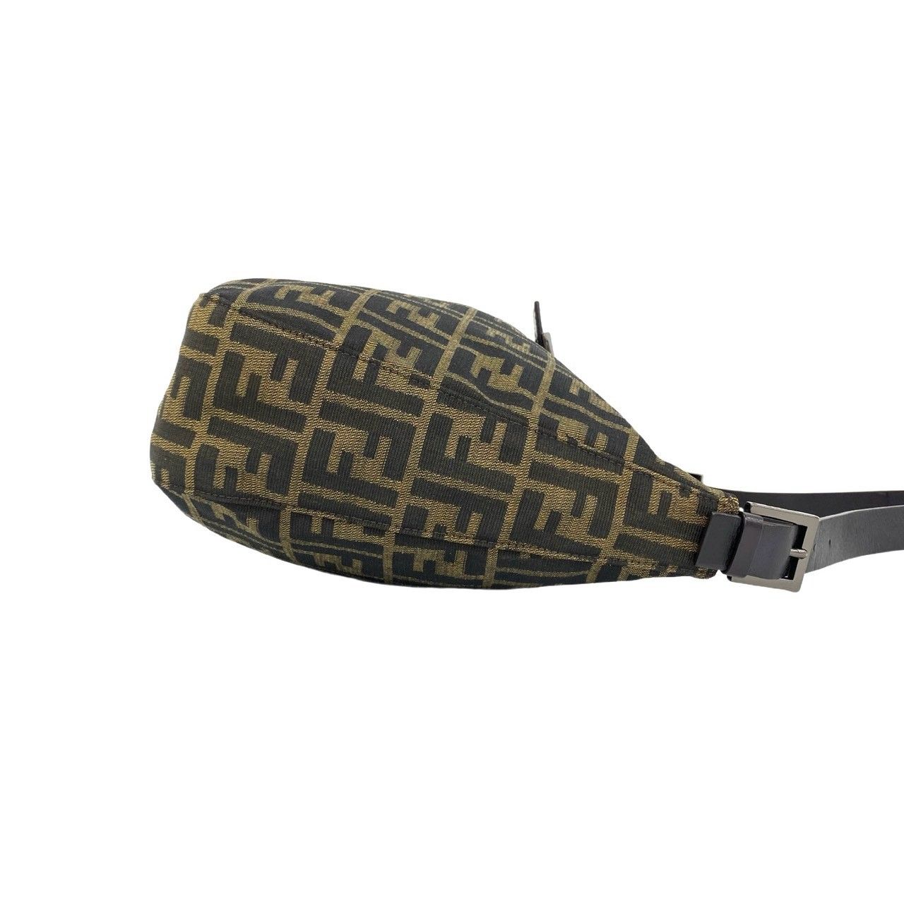 Fendi Vintage Mamma Bucket Zucca FF Pattern Canvas Leather Shoulder Bag Brown — view 6