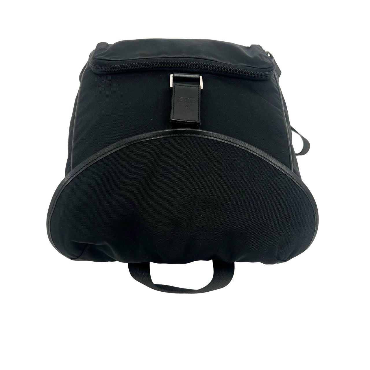 Gucci Logo Stamp Nylon Leather Backpack Black — view 4