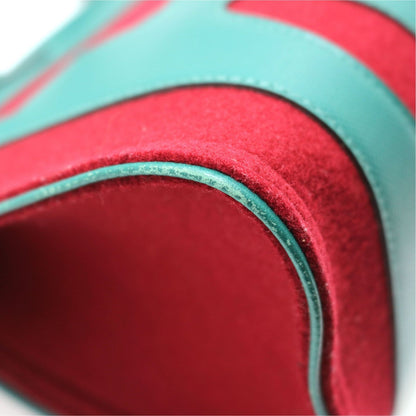 Hermes Petit H Tote PM Felt Gran Ash Red Green — view 7