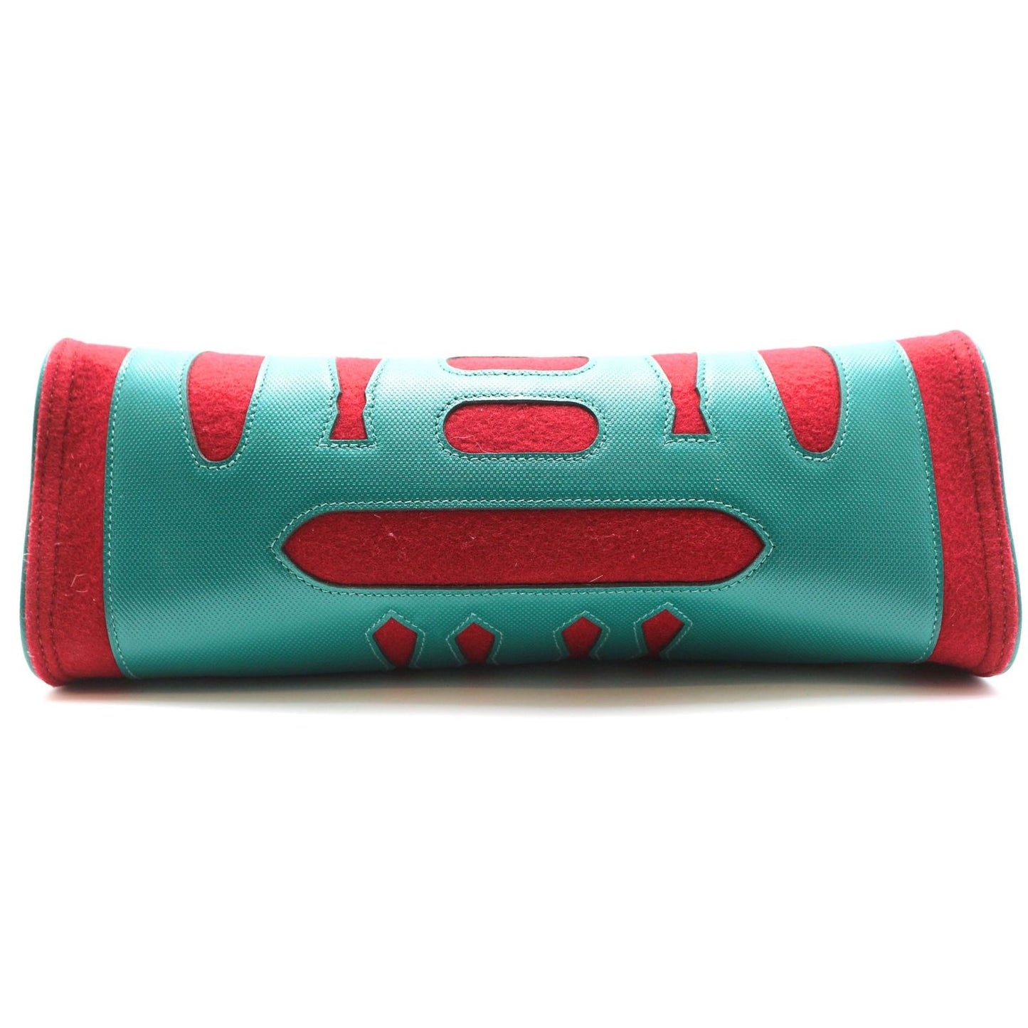 Hermes Petit H Tote PM Felt Gran Ash Red Green — view 4