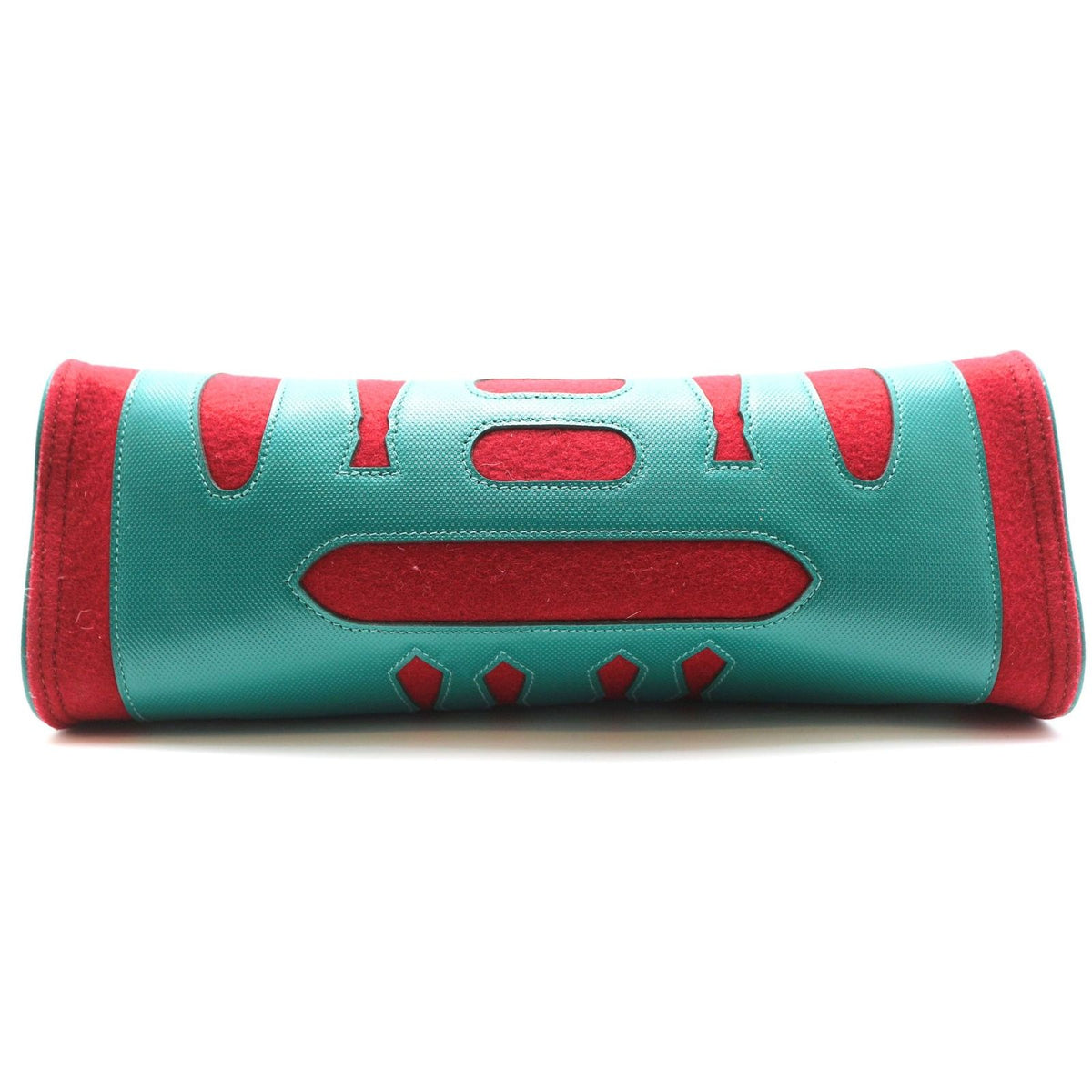 Hermes Petit H Tote PM Felt Gran Ash Red Green — view 4