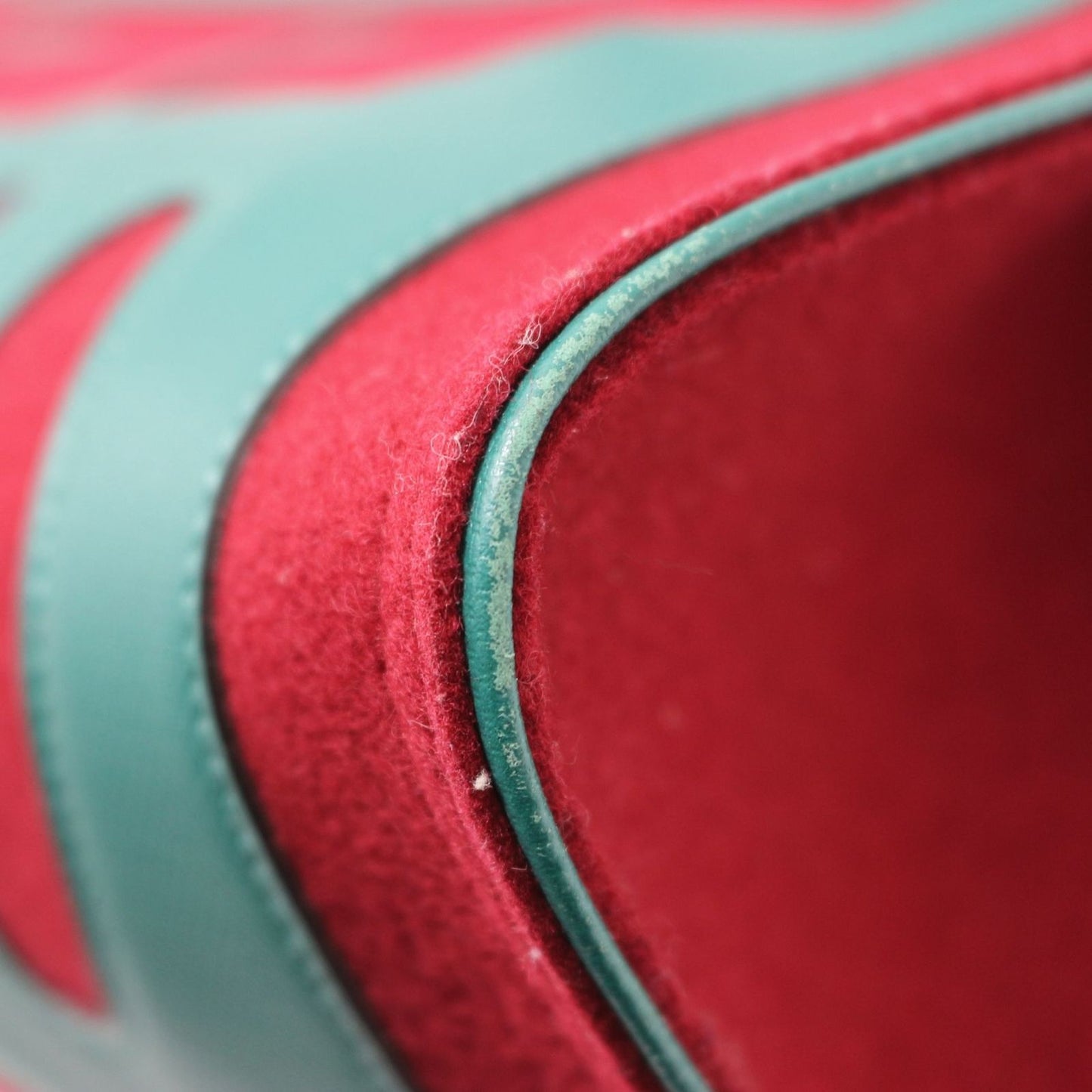 Hermes Petit H Tote PM Felt Gran Ash Red Green — view 6
