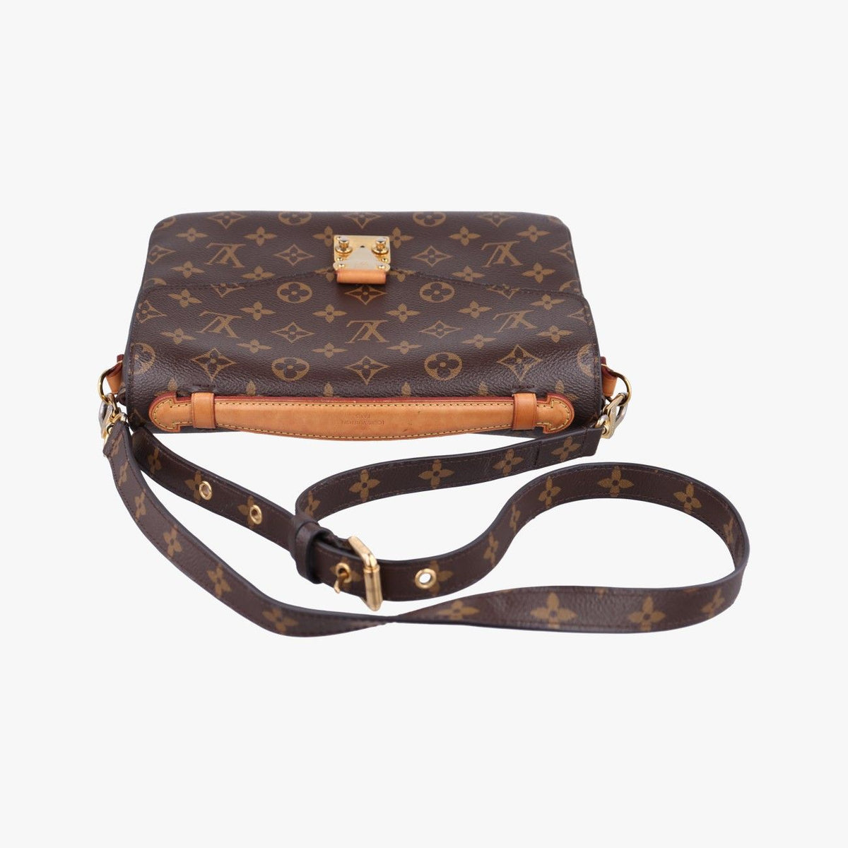 Louis Vuitton Pochette Metis MM Monogram Brown Canvas Handbag — view 8