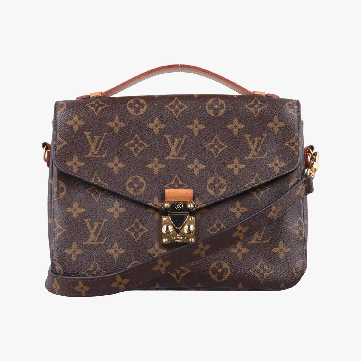 Louis Vuitton Pochette Metis MM Monogram Brown Canvas Handbag