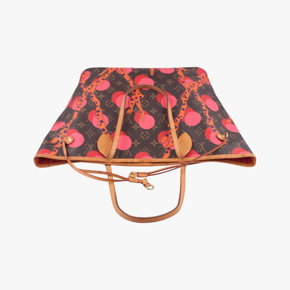 Louis Vuitton Neverfull MM Monogram Brown Multi Ramage Tote — view 8