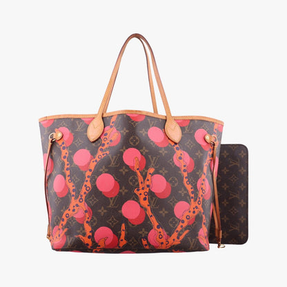 Louis Vuitton Neverfull MM Monogram Brown Multi Ramage Tote
