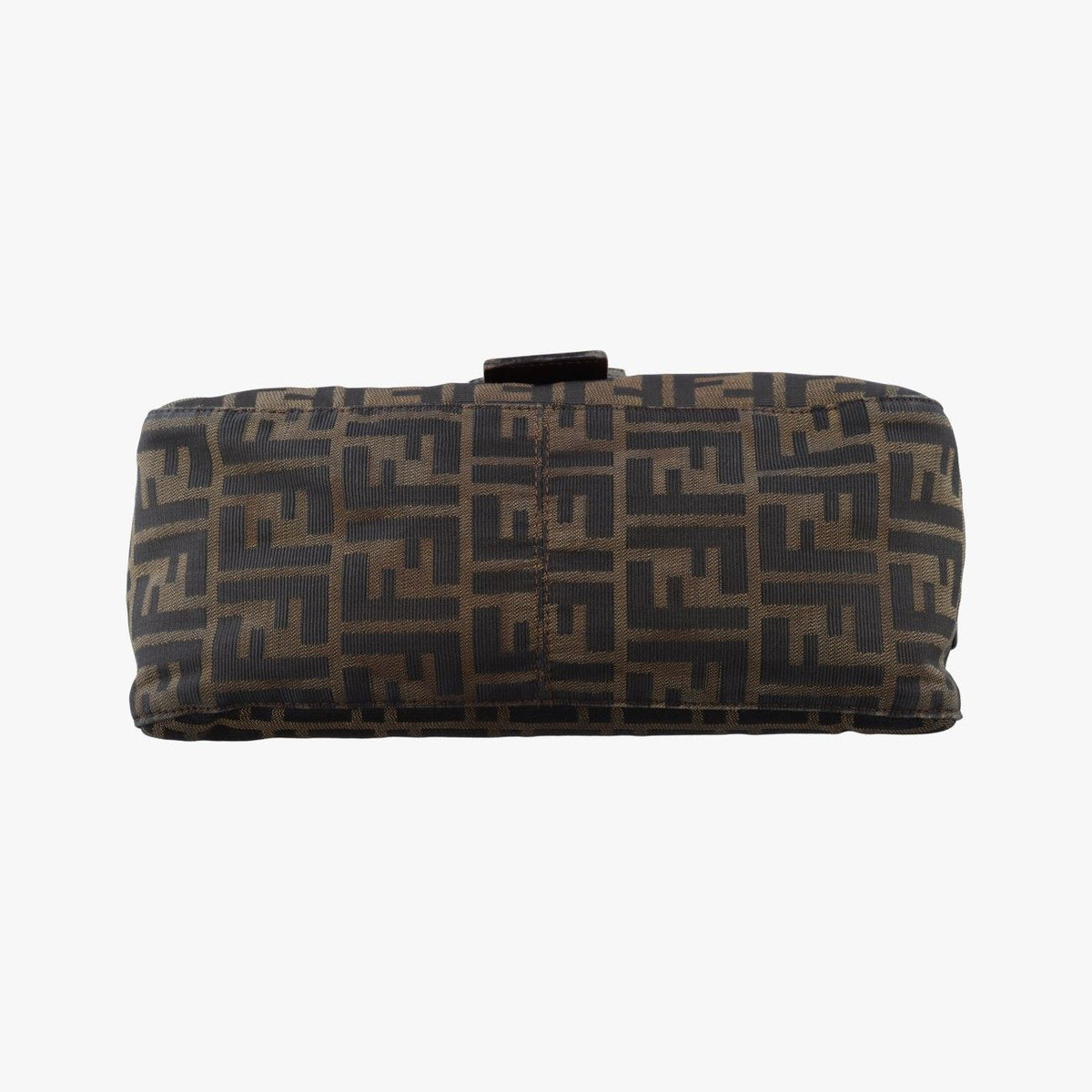 Fendi Baguette Zucchino Brown Canvas Shoulder Bag — view 3