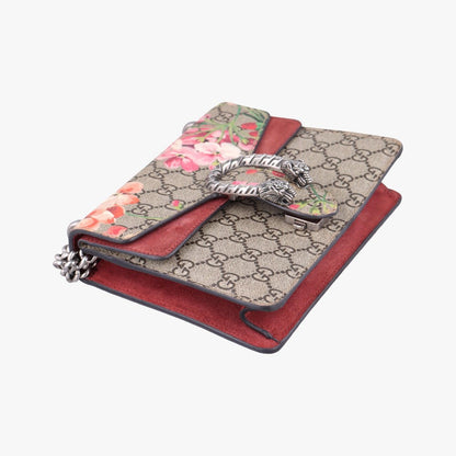 Gucci Dionysus Beige Red Multicolor Suede Shoulder Bag — view 5