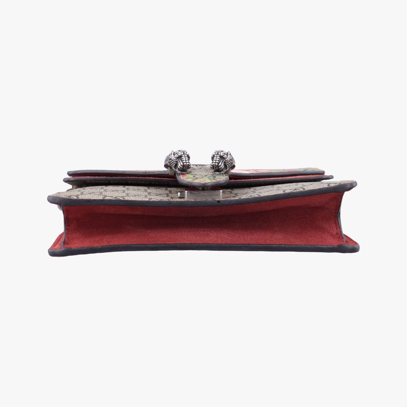 Gucci Dionysus Beige Red Multicolor Suede Shoulder Bag — view 3