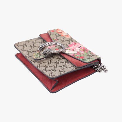 Gucci Dionysus Beige Red Multicolor Suede Shoulder Bag — view 4