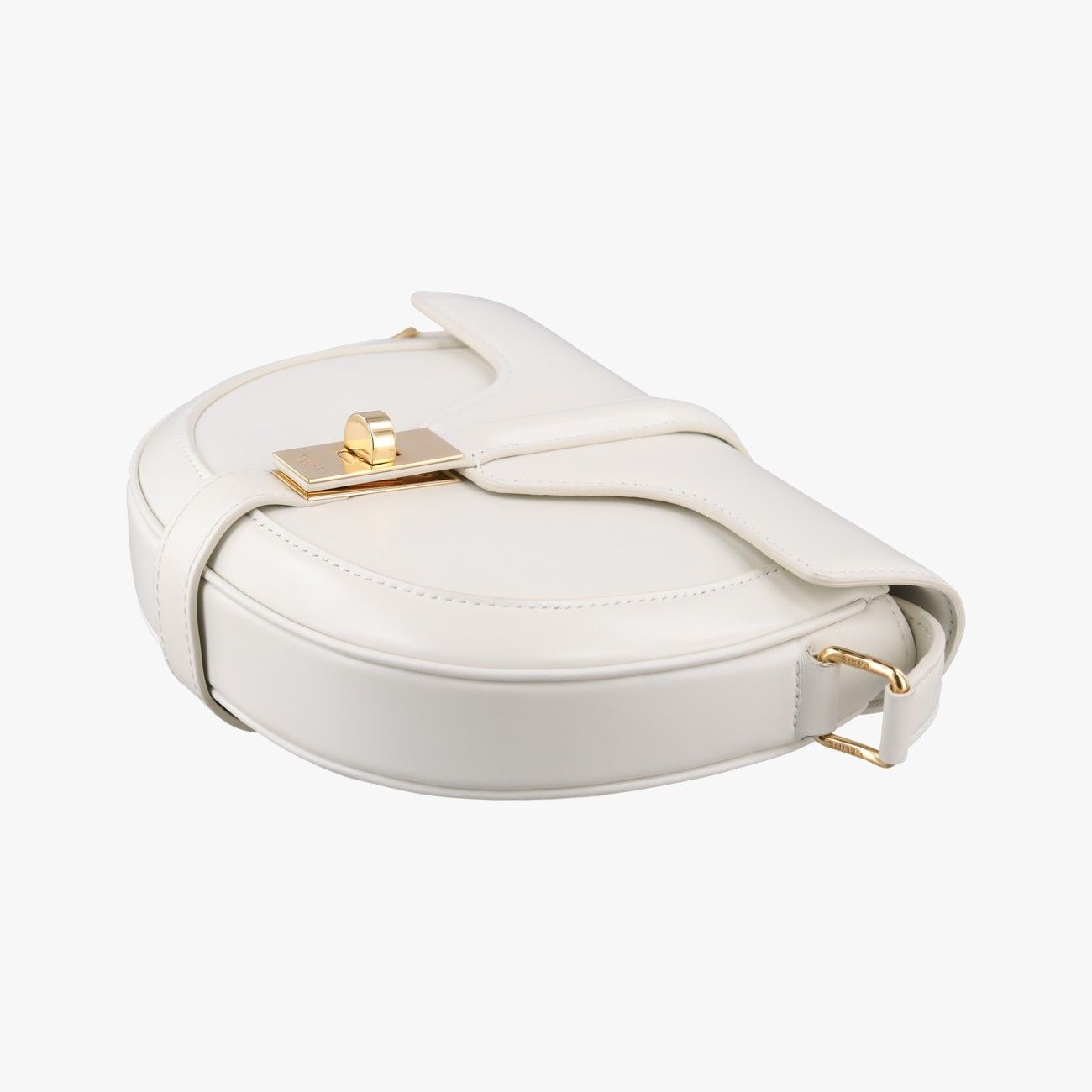 Celine Small Besace White Leather Shoulder Bag — view 4