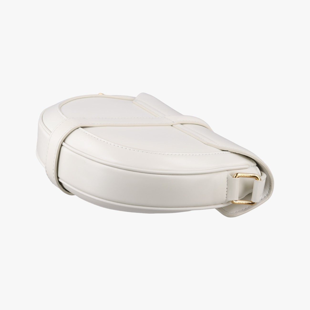 Celine Small Besace White Leather Shoulder Bag — view 6