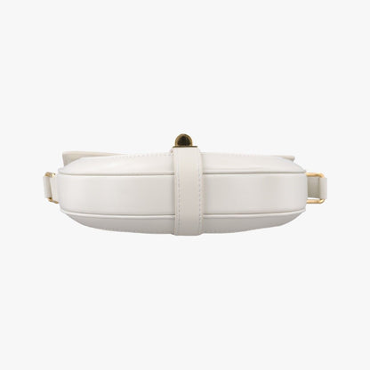 Celine Small Besace White Leather Shoulder Bag — view 3