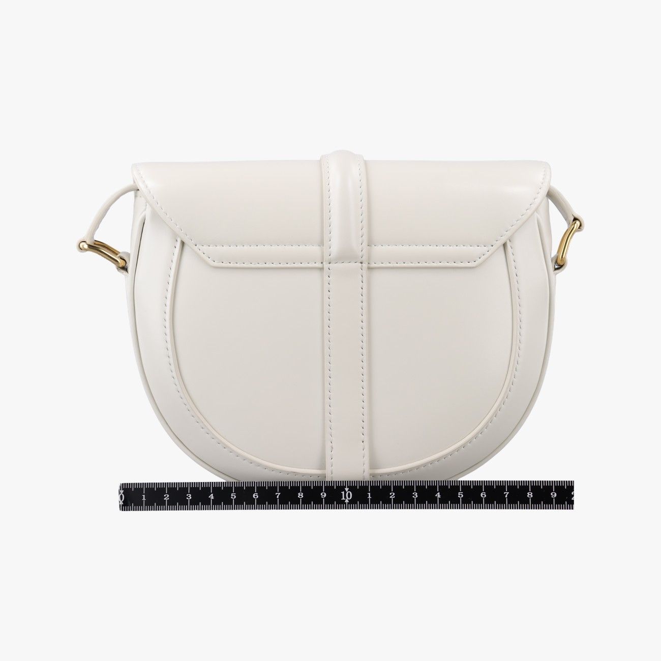 Celine Small Besace White Leather Shoulder Bag — view 2