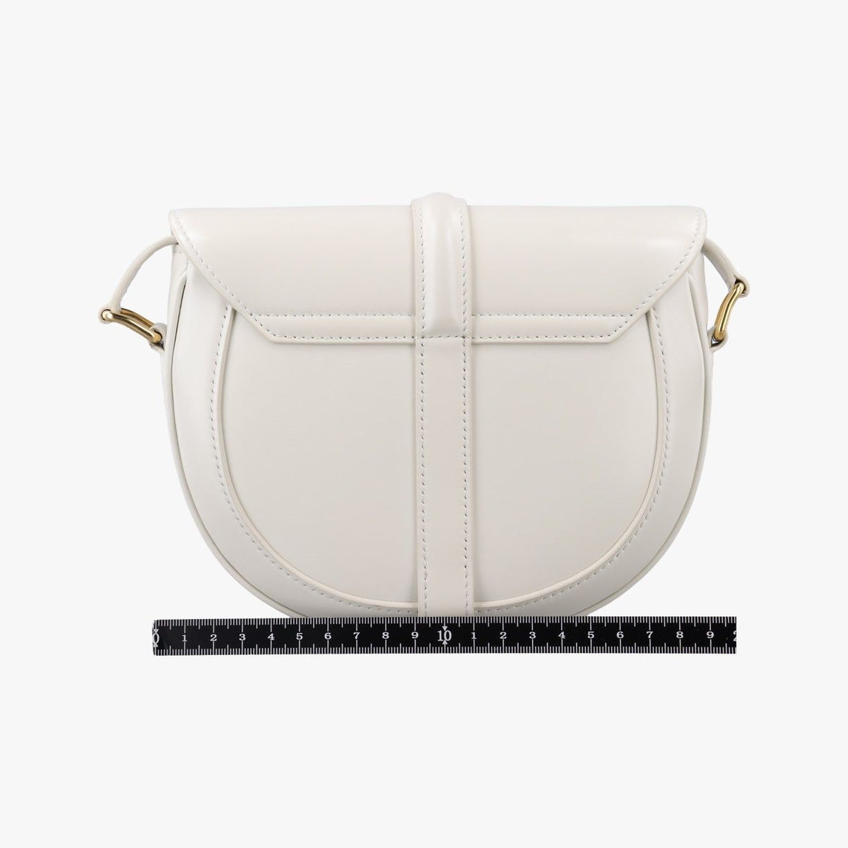 Celine Small Besace White Leather Shoulder Bag — view 2