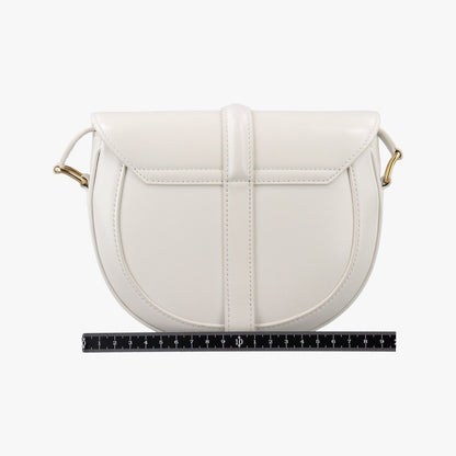 Celine Small Besace White Leather Shoulder Bag — view 2
