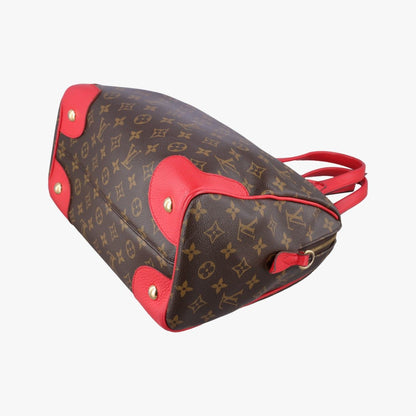 Louis Vuitton Retiro PM Monogram Brown Cerise Canvas Calfskin Shoulder Bag — view 4