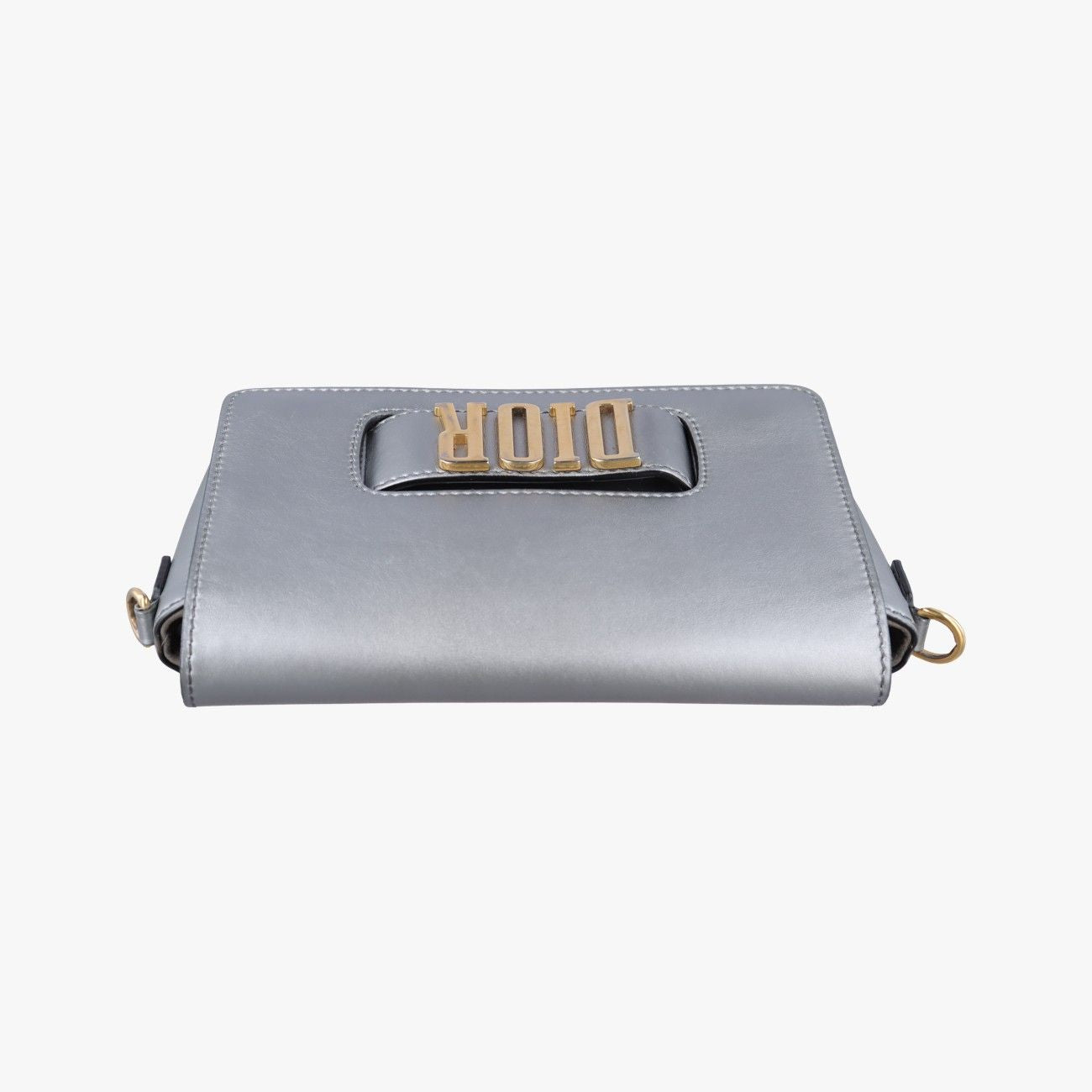 Dior Evolution Flap Bag Silver Leather — view 8