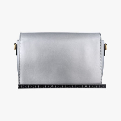 Dior Evolution Flap Bag Silver Leather — view 2