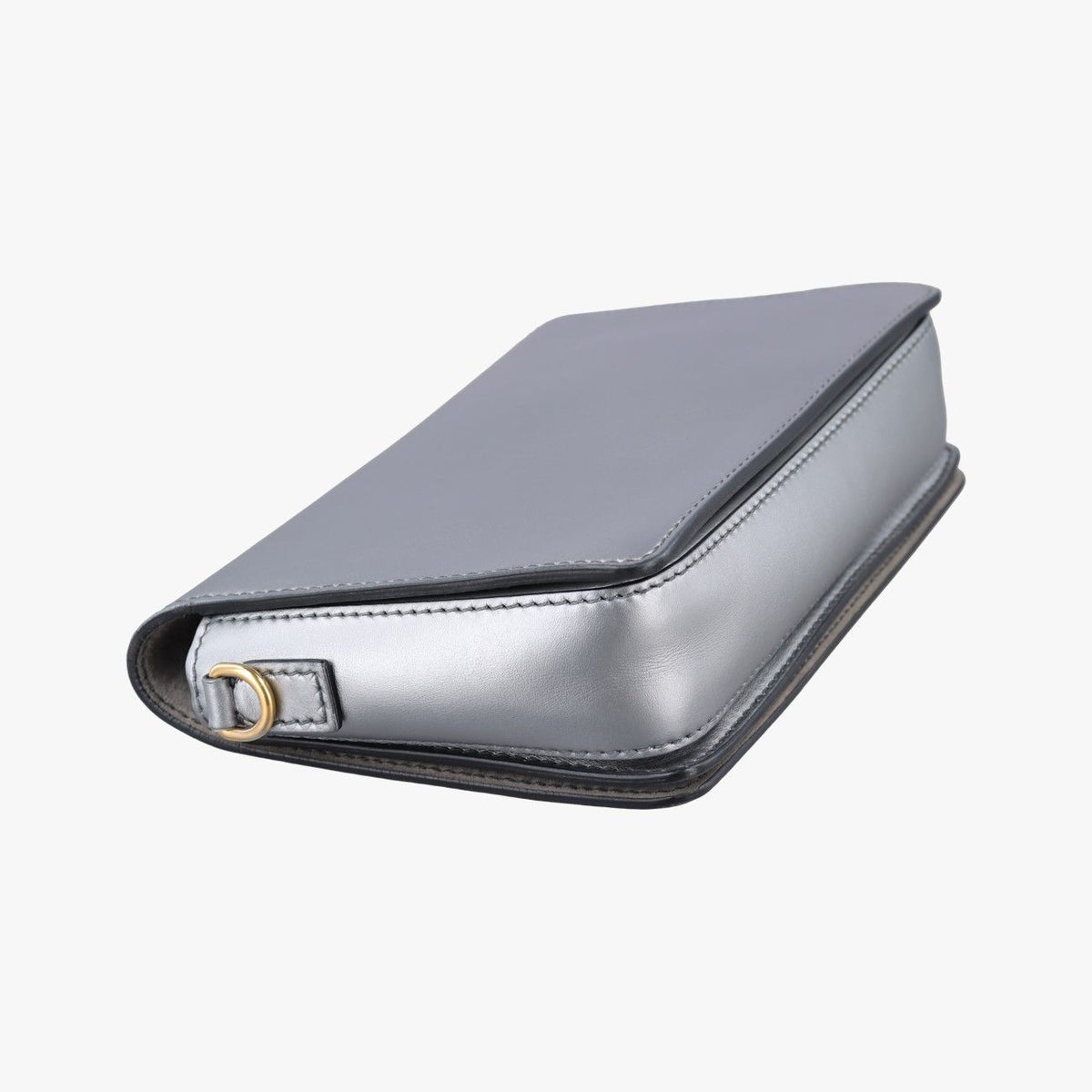 Dior Evolution Flap Bag Silver Leather — view 7