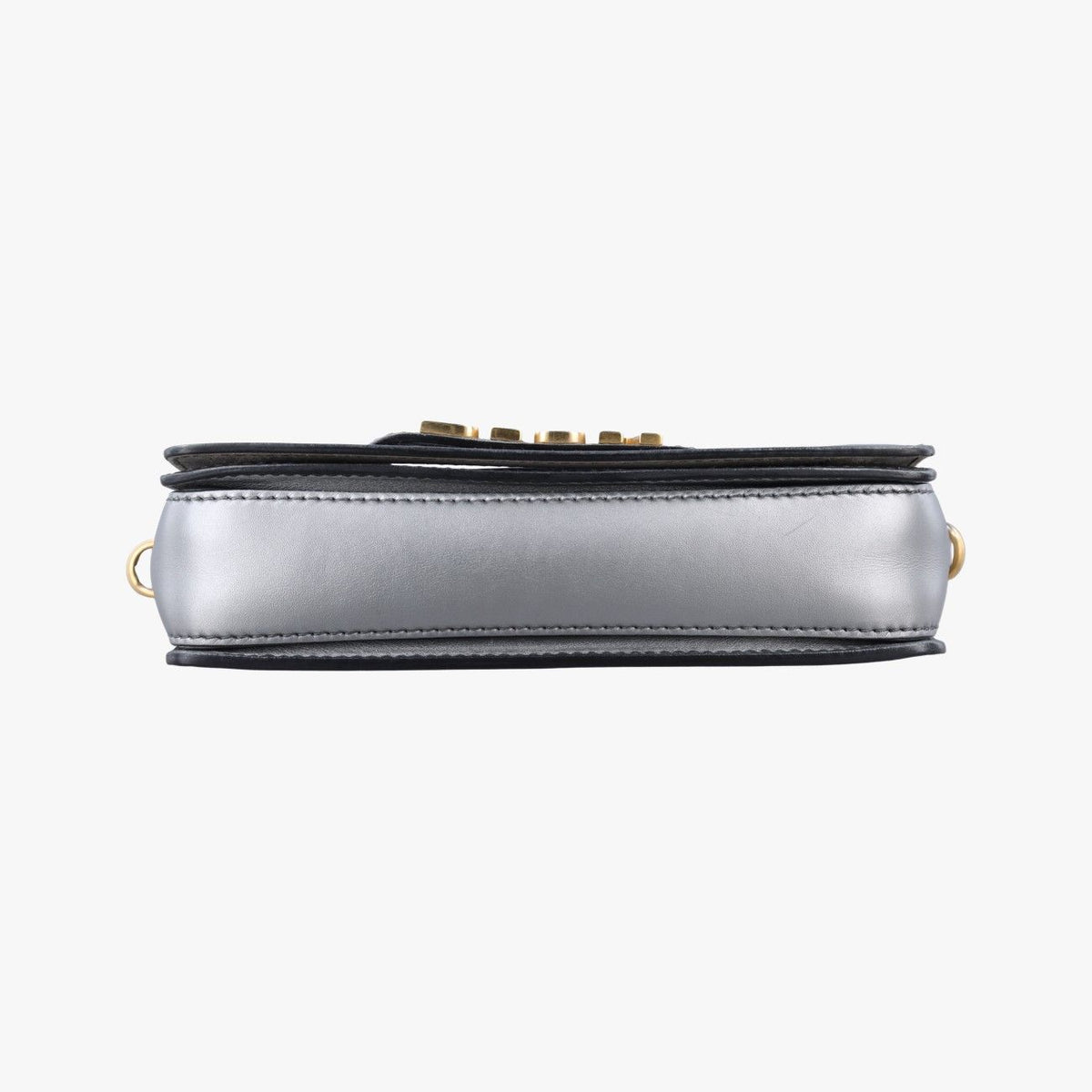 Dior Evolution Flap Bag Silver Leather — view 3