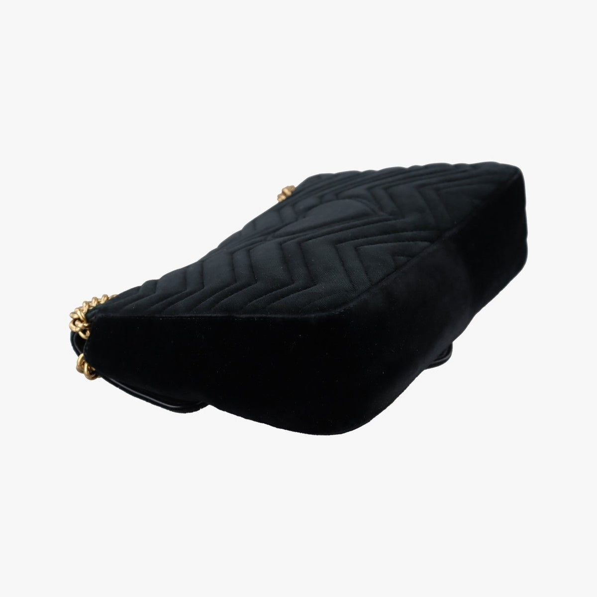 Gucci GG Marmont Black Multicolor Velour Shoulder Bag — view 7