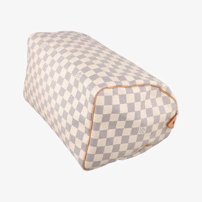 Louis Vuitton Speedy 30 Azur Damier Canvas Handbag — view 4