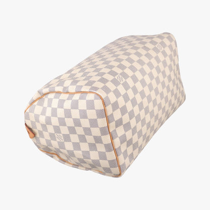Louis Vuitton Speedy 30 Azur Damier Canvas Handbag — view 7
