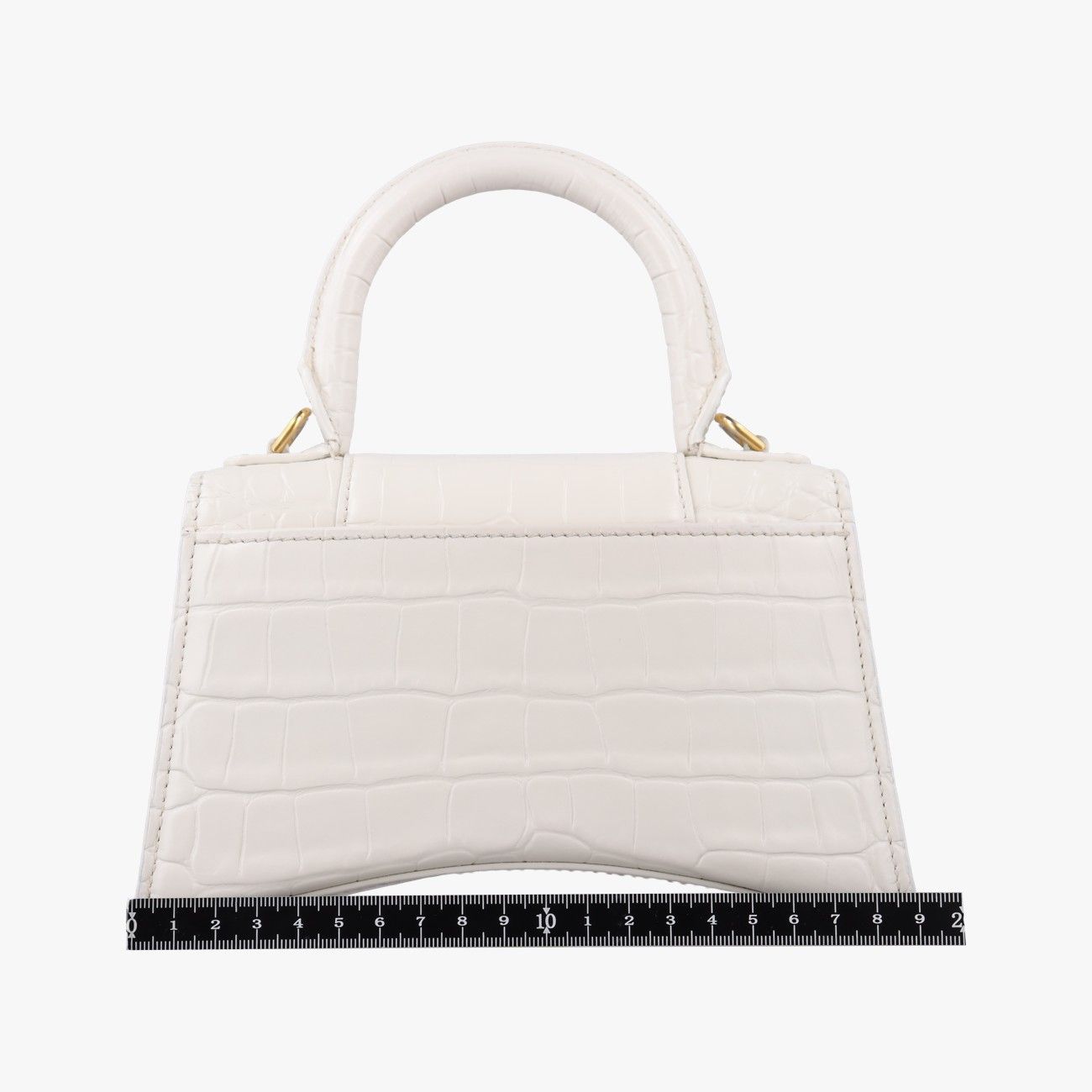 Balenciaga Hourglass Mini White Shoulder Bag — view 2