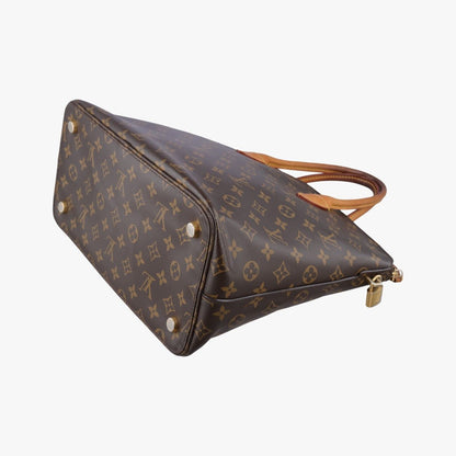 Louis Vuitton MM Monogram Brown Canvas Calfskin Handbag — view 6