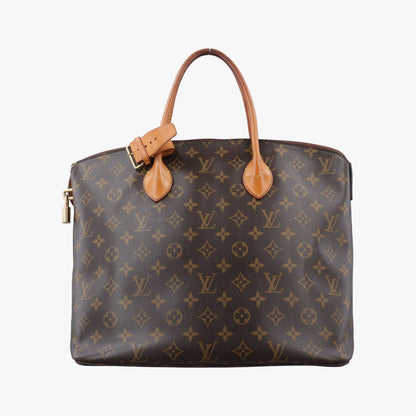 Louis Vuitton MM Monogram Brown Canvas Calfskin Handbag