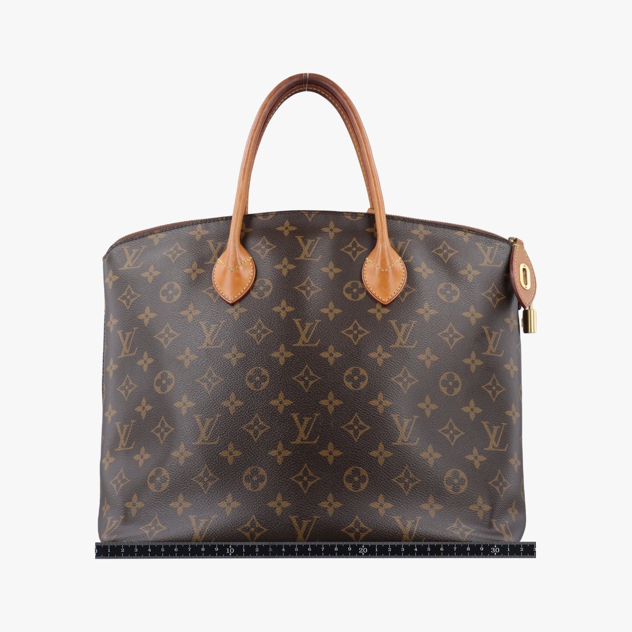 Louis Vuitton MM Monogram Brown Canvas Calfskin Handbag — view 2