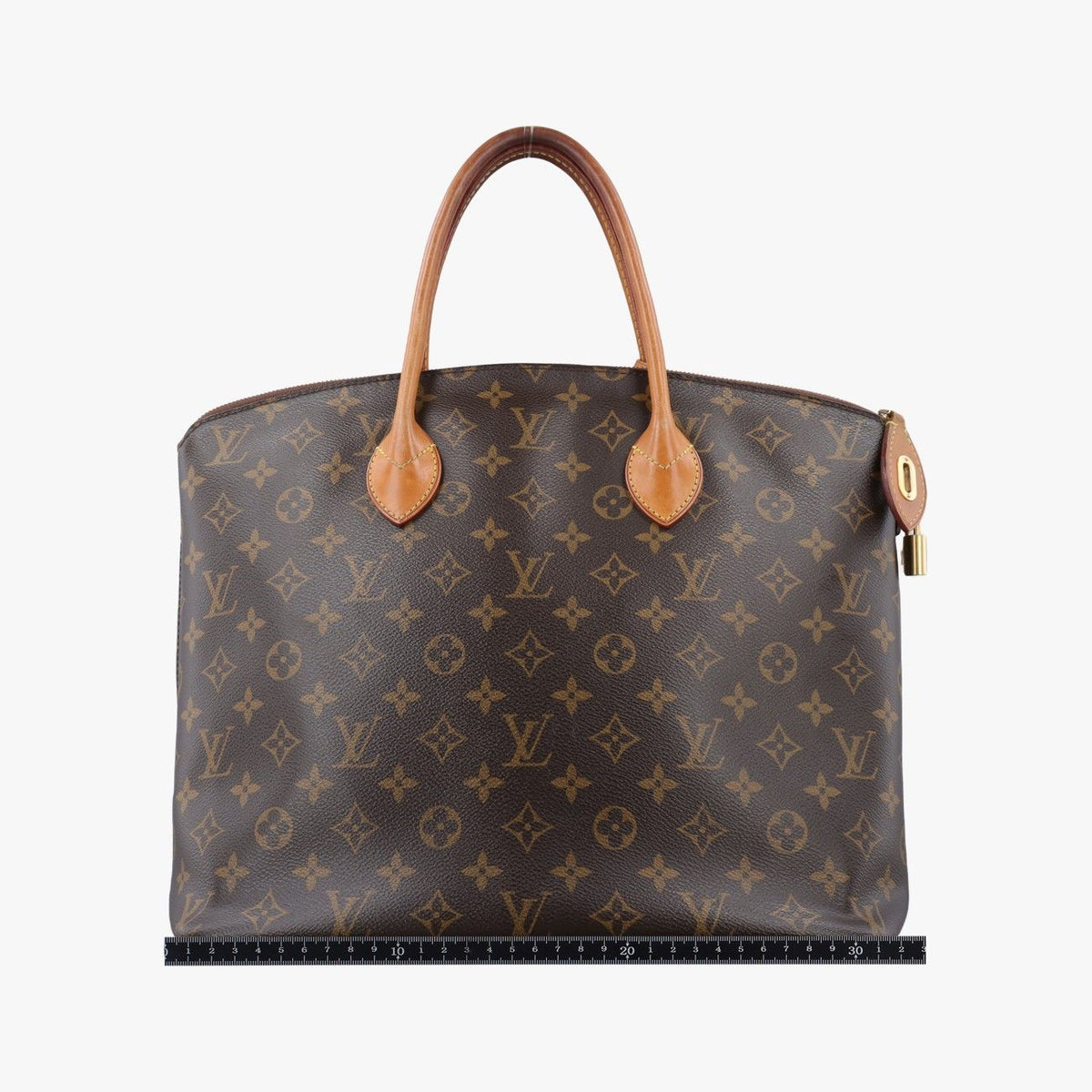 Louis Vuitton MM Monogram Brown Canvas Calfskin Handbag — view 2