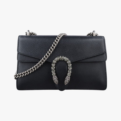 Gucci Dionysus Black Leather Shoulder Bag