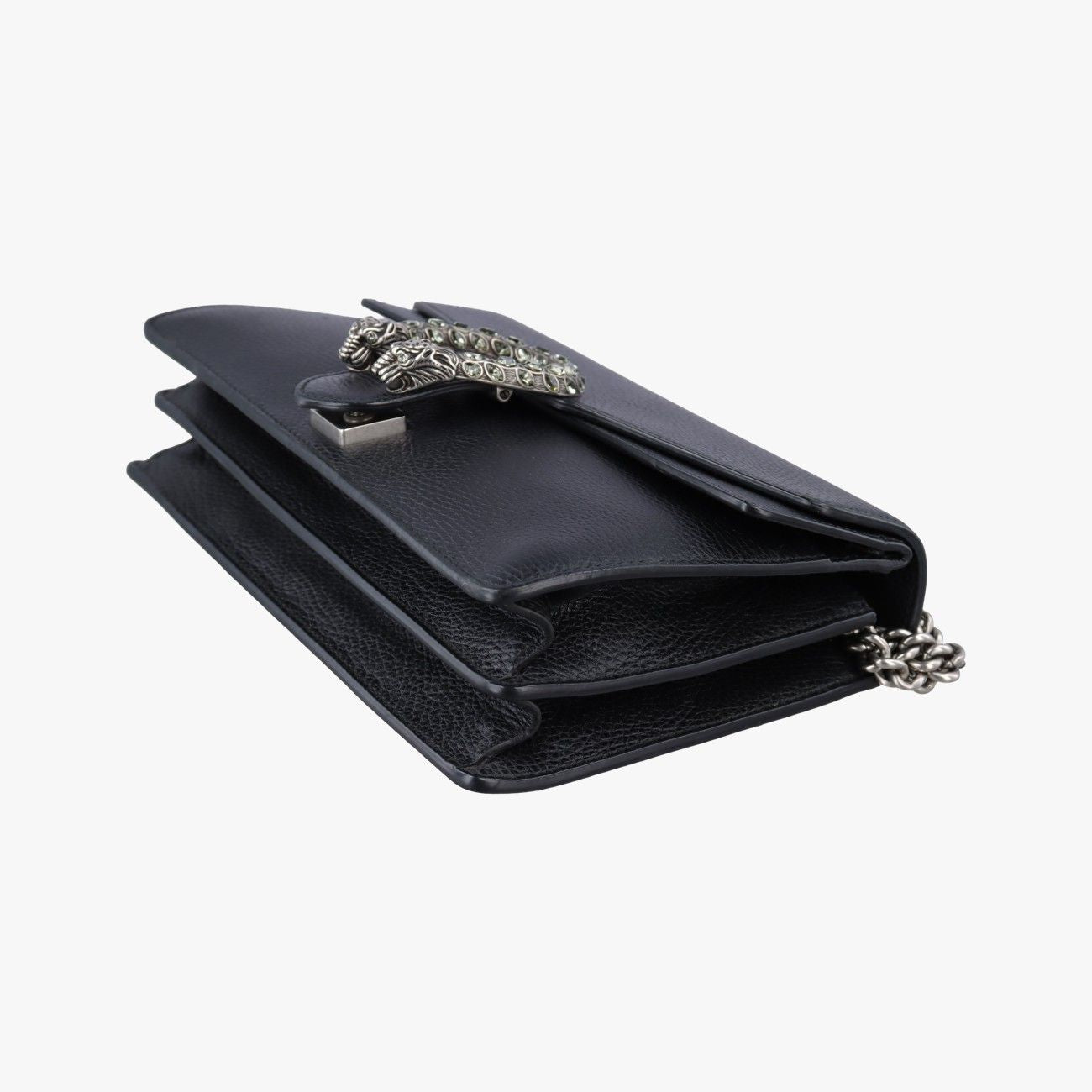Gucci Dionysus Black Leather Shoulder Bag — view 4