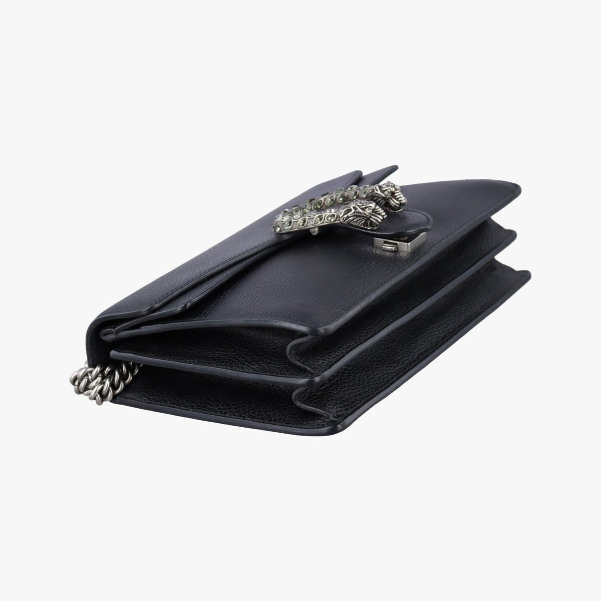 Gucci Dionysus Black Leather Shoulder Bag — view 5