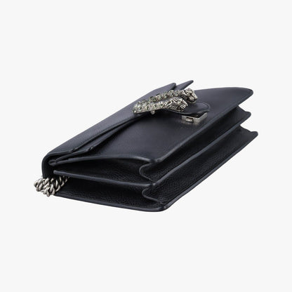 Gucci Dionysus Black Leather Shoulder Bag — view 5