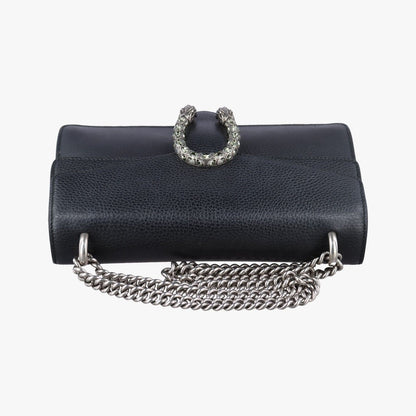 Gucci Dionysus Black Leather Shoulder Bag — view 8