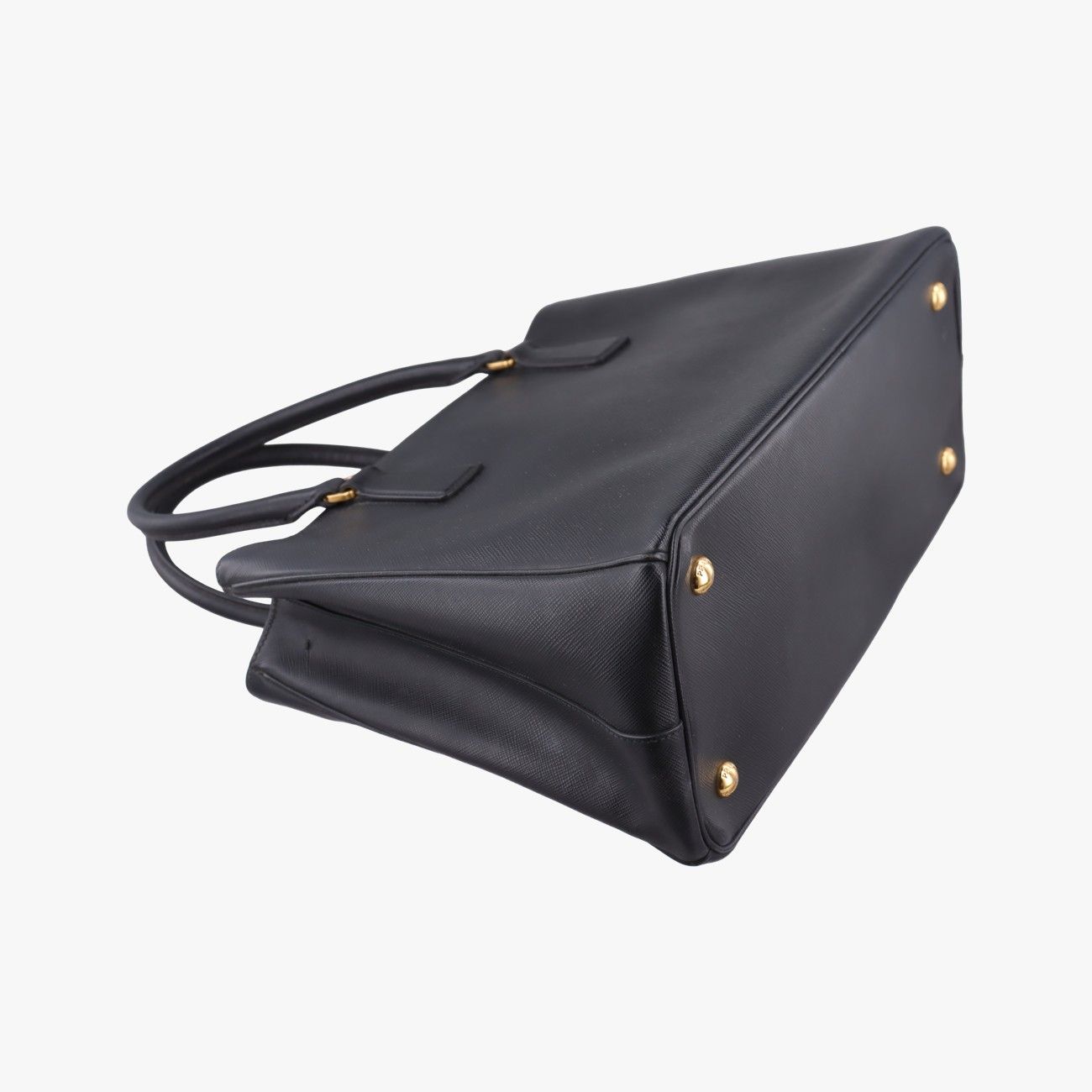 Prada Galleria Black Saffiano Leather Shoulder Bag — view 7