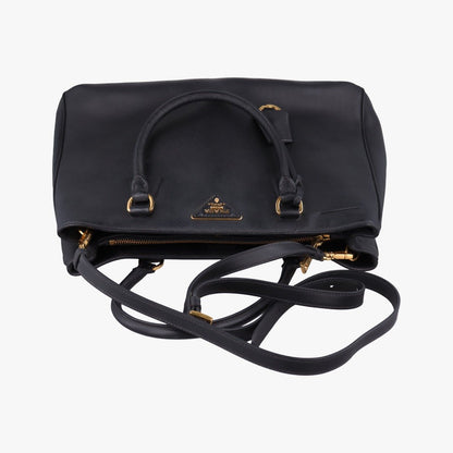 Prada Galleria Black Saffiano Leather Shoulder Bag — view 8
