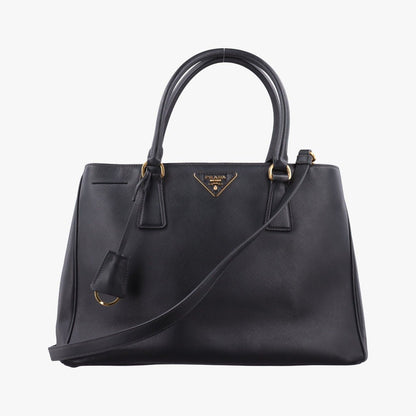 Prada Galleria Black Saffiano Leather Shoulder Bag