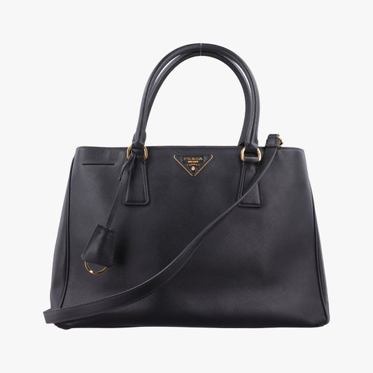 Prada Galleria Black Saffiano Leather Shoulder Bag