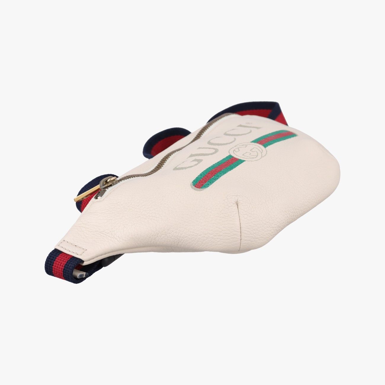 Gucci Print White Leather Handbag — view 5