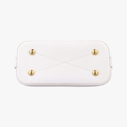 Louis Vuitton Alma BB White Vernis Handbag — view 3